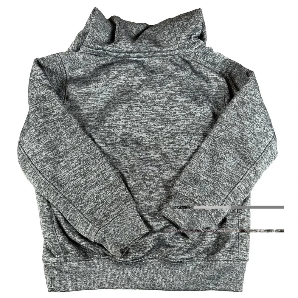 Nike Hoodie Toddler 3T Gray Dri-FIT Fleece Pullover Orange Swoosh Logo Front